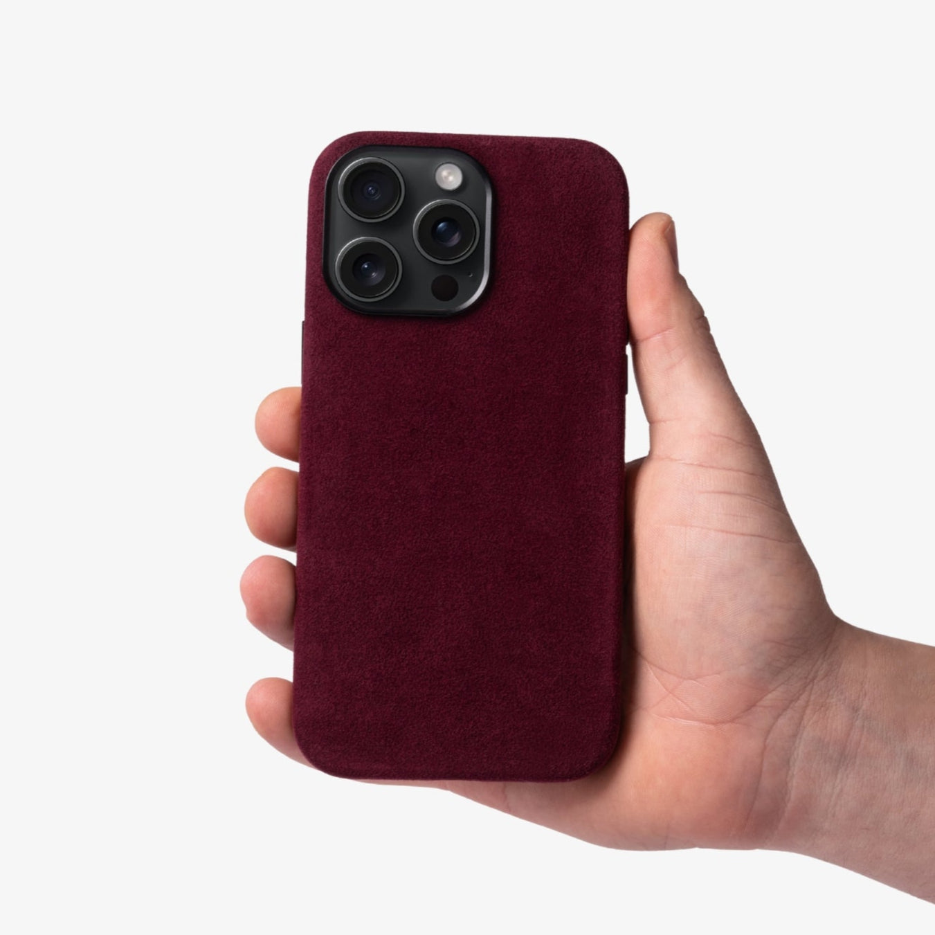 Alcantara® iPhone Case - Wine Red
