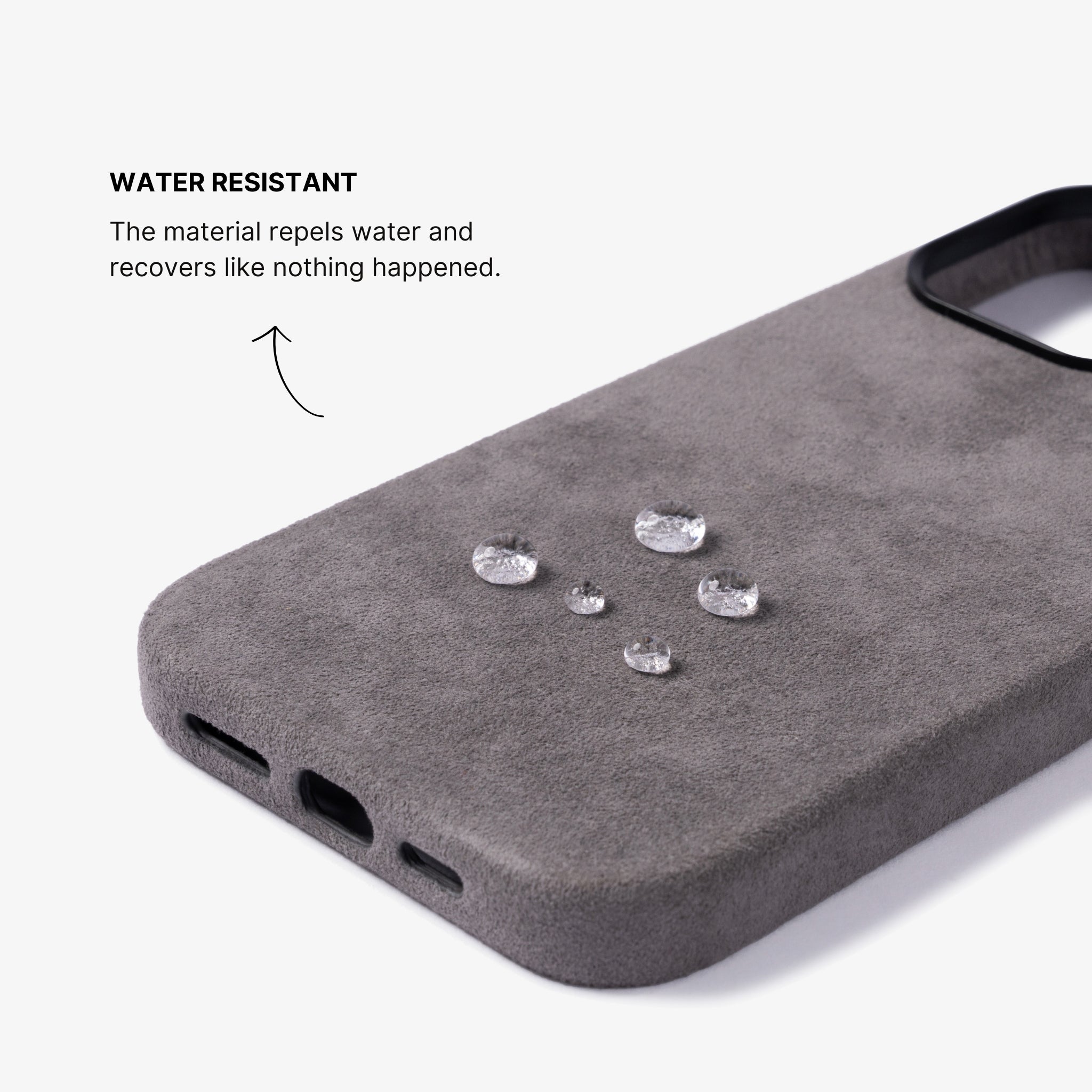 Alcantara® iPhone Case - Nardo Grey