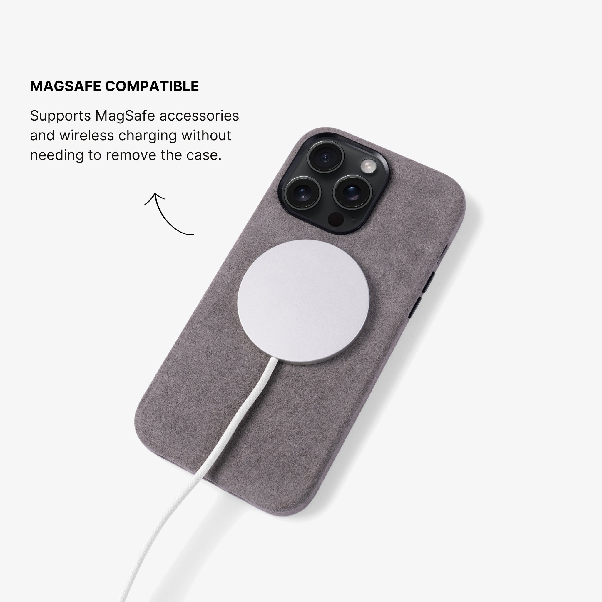 Alcantara® iPhone Case - Nardo Grey