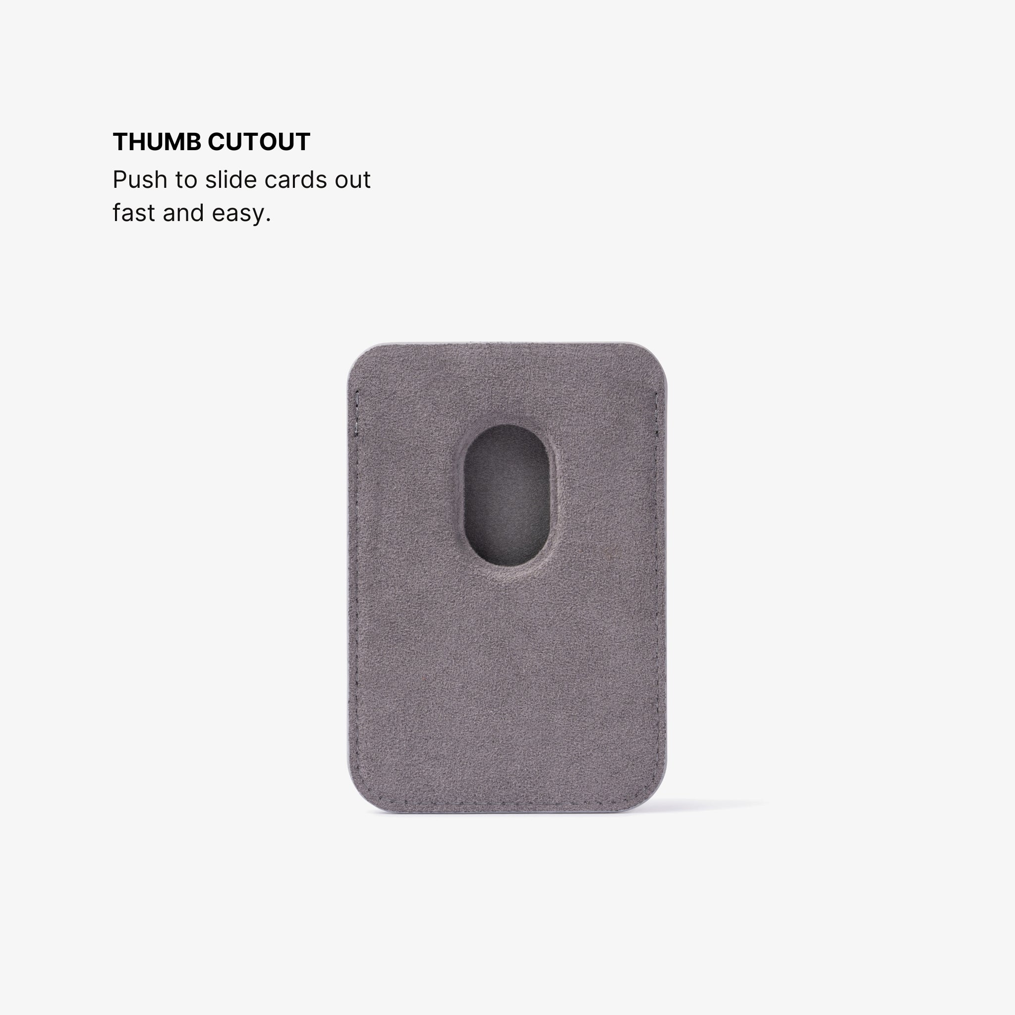 Alcantara® MagSafe Wallet - Nardo Grey