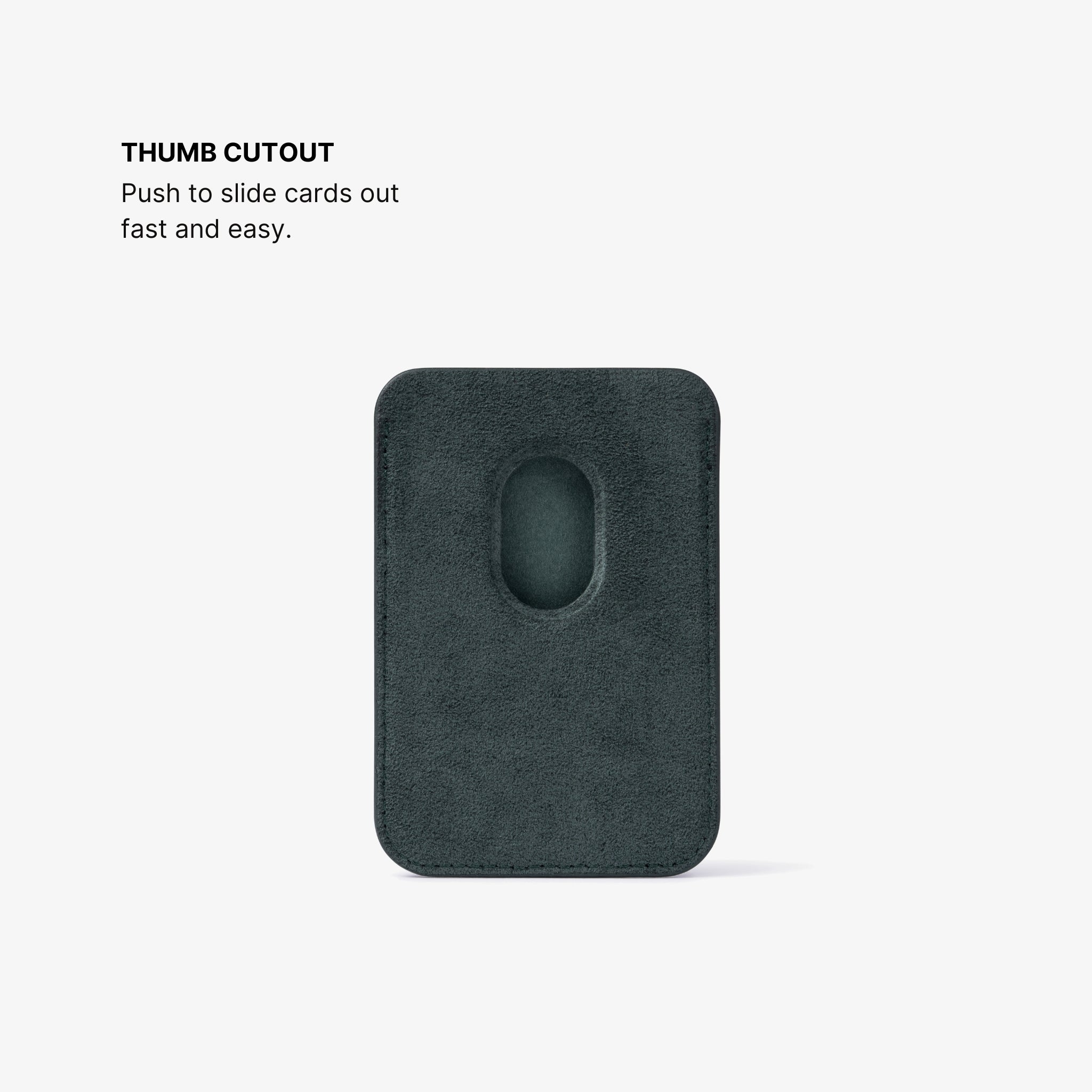 Alcantara® MagSafe Wallet - Racing Green