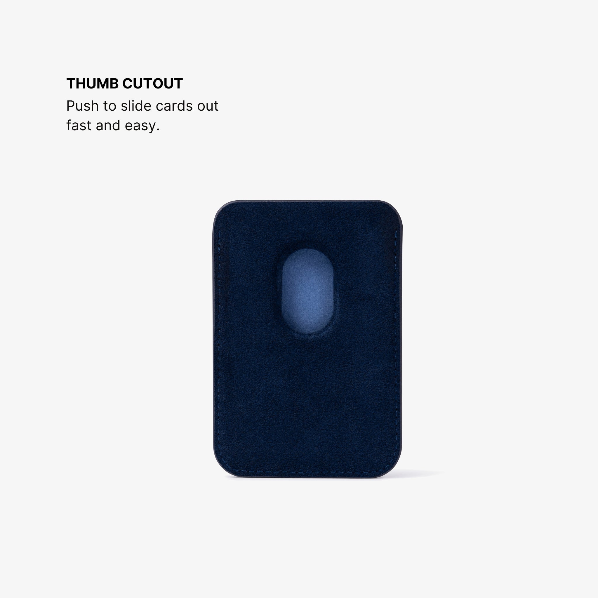 Alcantara® MagSafe Wallet - Midnight Blue