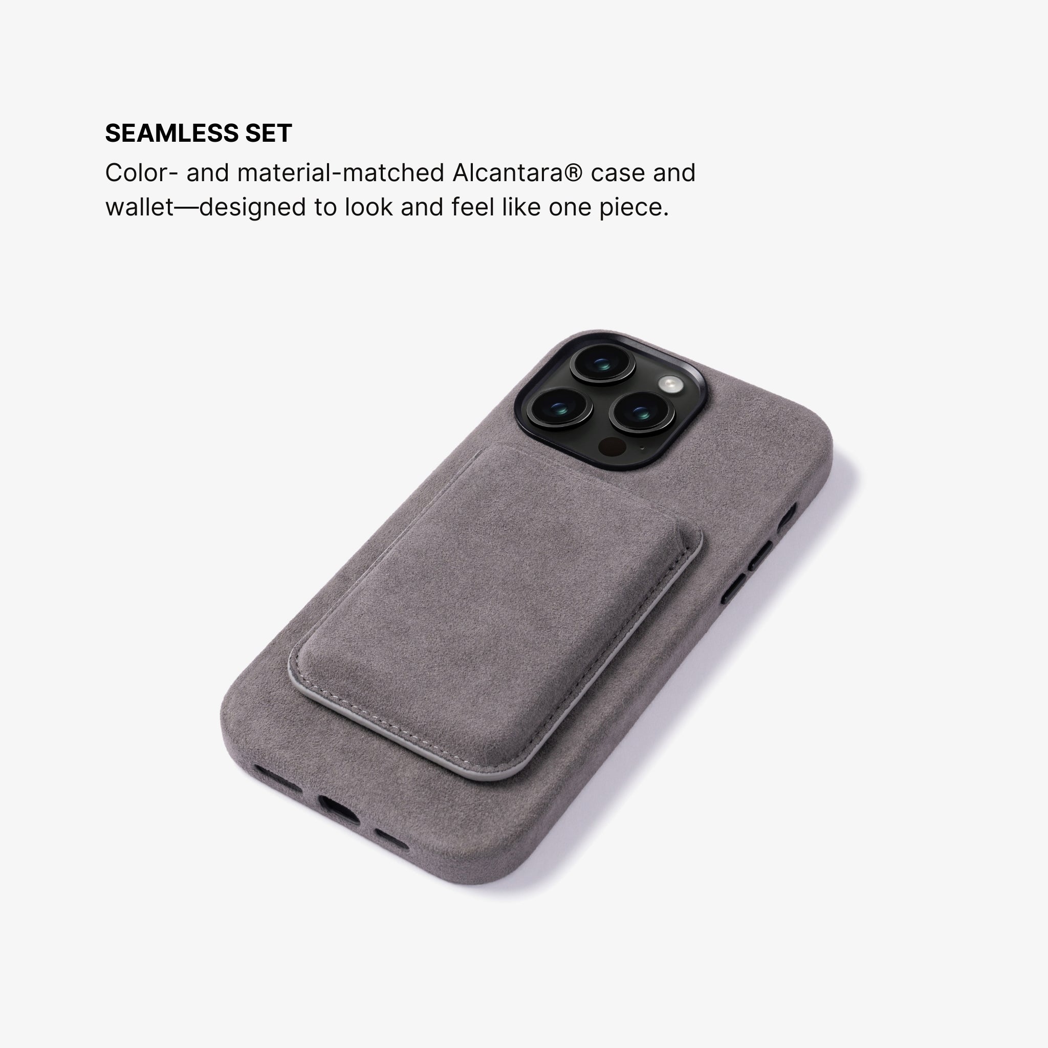 Alcantara® MagSafe Wallet - Nardo Grey