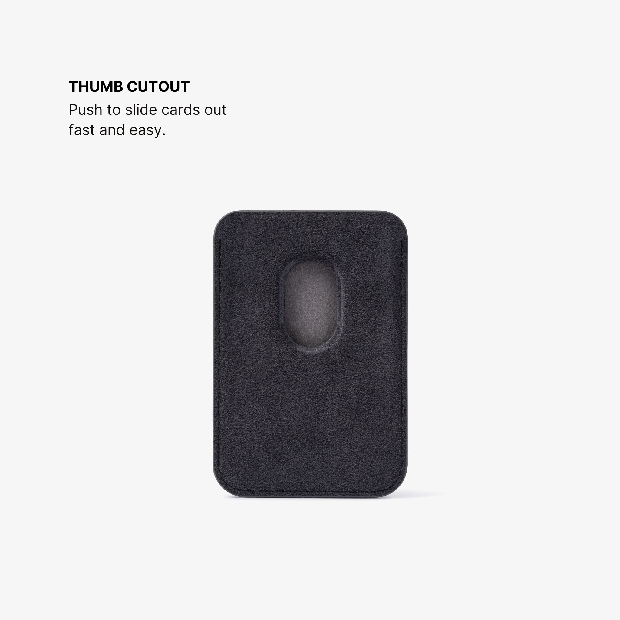 Alcantara® MagSafe Wallet - Space Grey