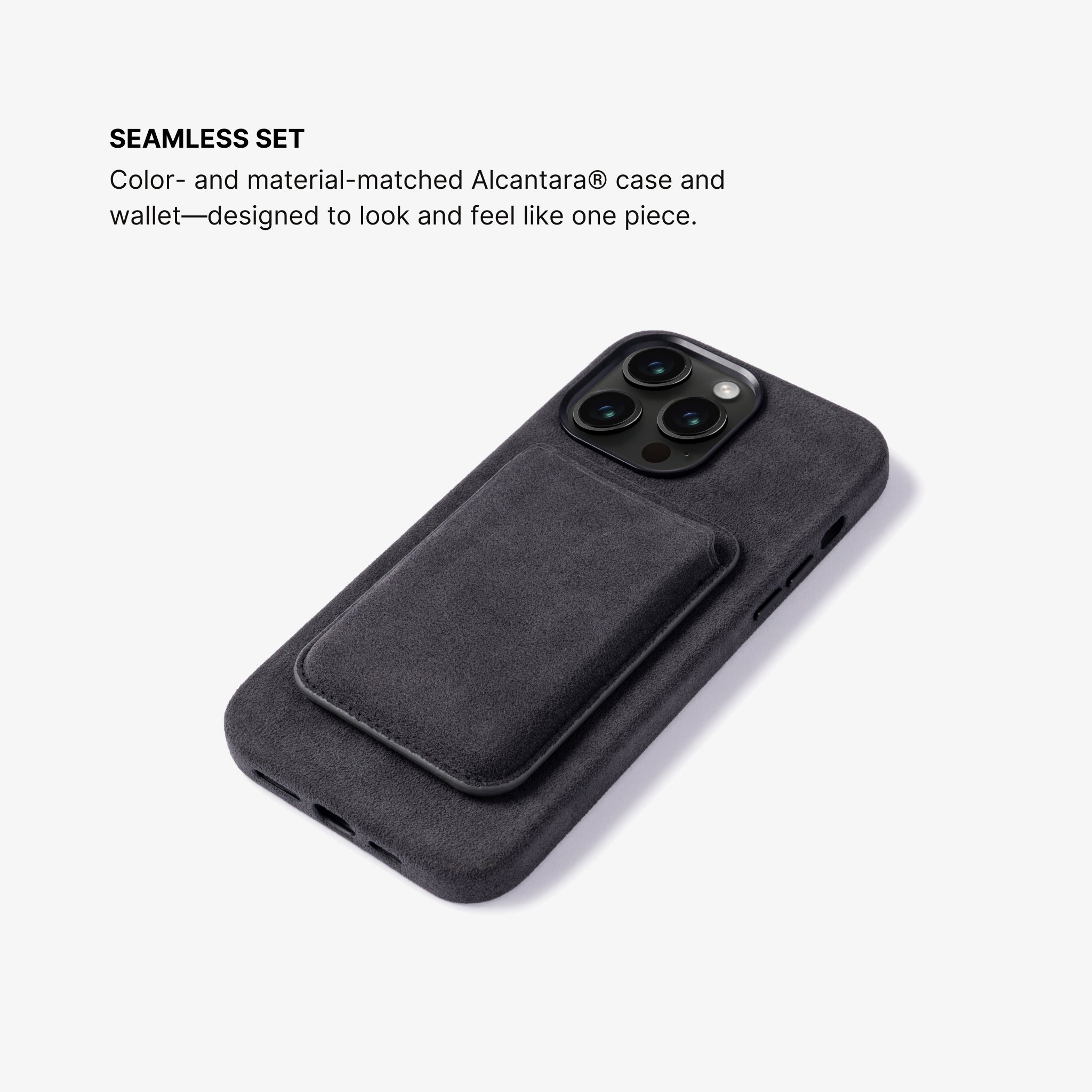 Alcantara® MagSafe Wallet - Space Grey